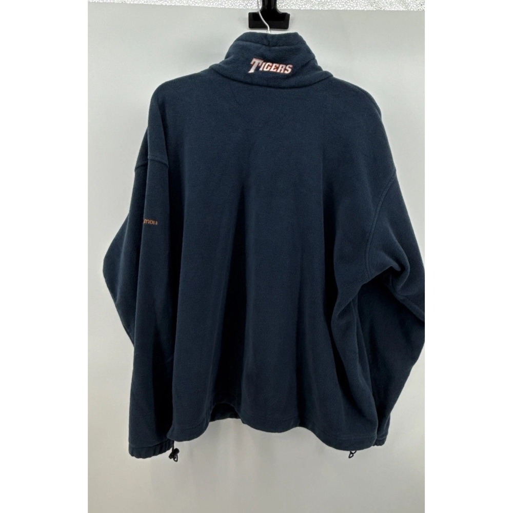 Columbia Auburn‎ Tigers Jacket Adult XXL Blue Full Zip Fleece Pockets Flaws - Picture 9 of 14